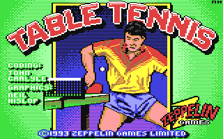 Table Tennis Title Screen